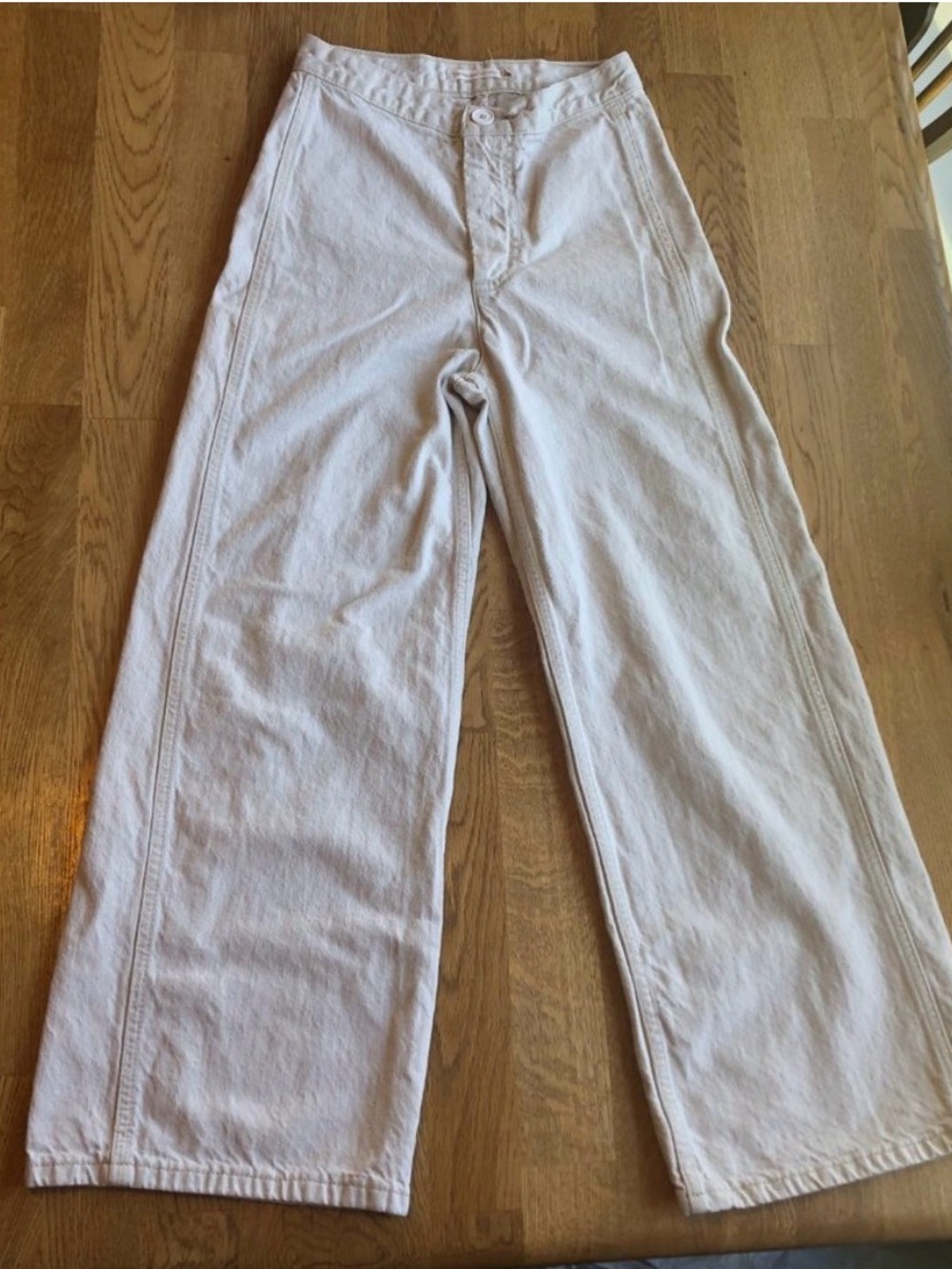 Levi's WellThread Ribcage Wide Leg Crop Jeans Hemp Size 25 - Picture 3 of 6